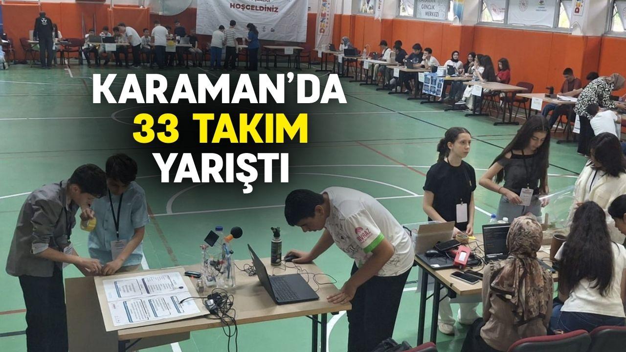 Karaman'da 33 takım yarıştı