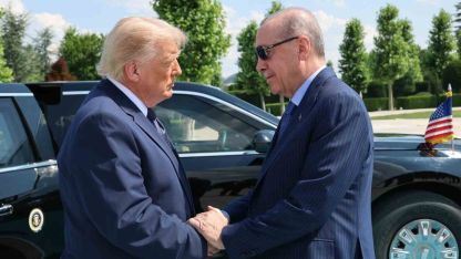 Cumhurbaşkanı Erdoğan, Amerika Birleşik Devletleri Başkanı Trump’ı törenle karşıladı