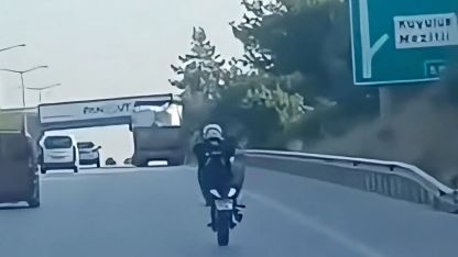 Mersin’de tek teker şov pahalıya patladı: 46 bin TL ceza kesildi
