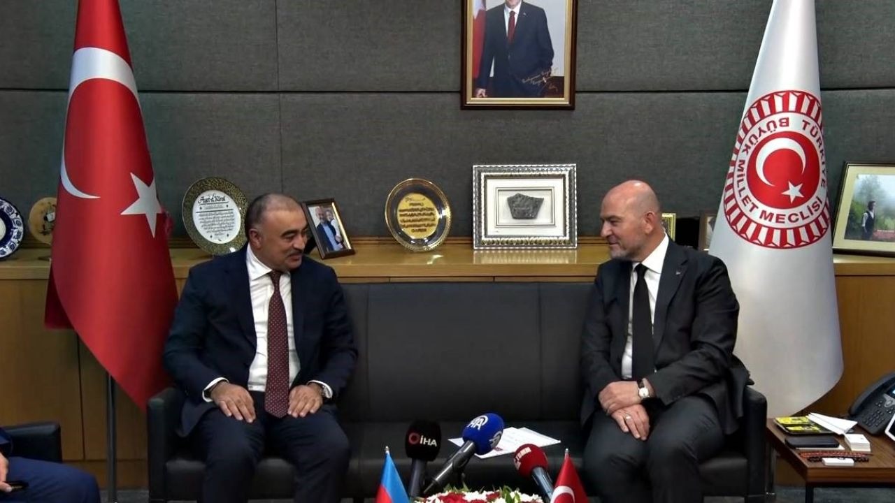 AK Parti İstanbul Milletvekili Soylu, Azerbaycan Ankara Büyükelçisi Memmedov’u kabul etti