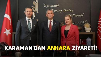 CHP Karaman Milletvekili Ünver ve ADD Başkanı Şanlıtürk'ten Özgür Özel'e Ziyaret