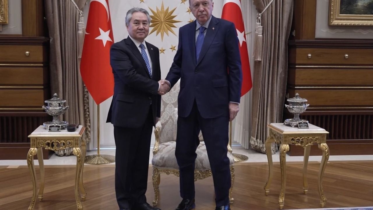 Cumhurbaşkanı Erdoğan, Kırgızistan Dışişleri Bakanı Kulubayev’i kabul etti