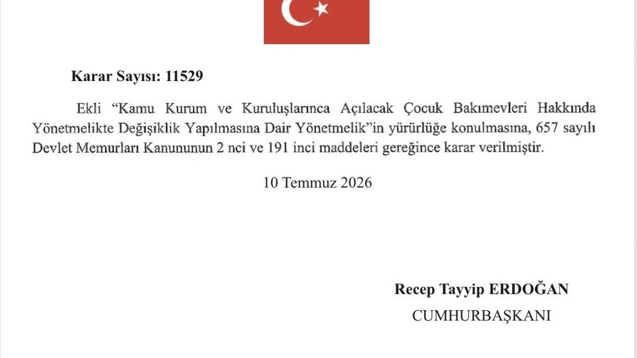 Kamu kurum ve kuruluşlarında çocuk bakımevleri yaygınlaştırılacak