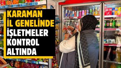 Karaman il genelinde işletmeler kontrol altında