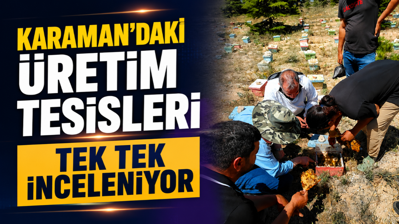 Karaman'daki üretim tesisleri tek tek inceleniyor