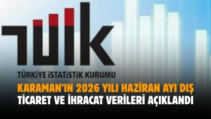 Karaman’ın 2026 yılı haziran ayı dış ticaret ve ihracat verileri açıklandı