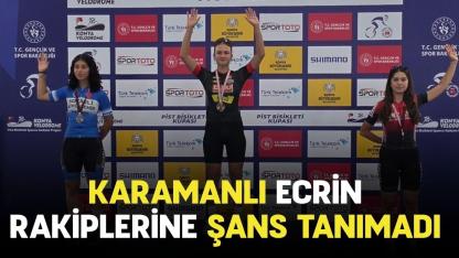Karamanlı Ecrin rakiplerine şans tanımadı