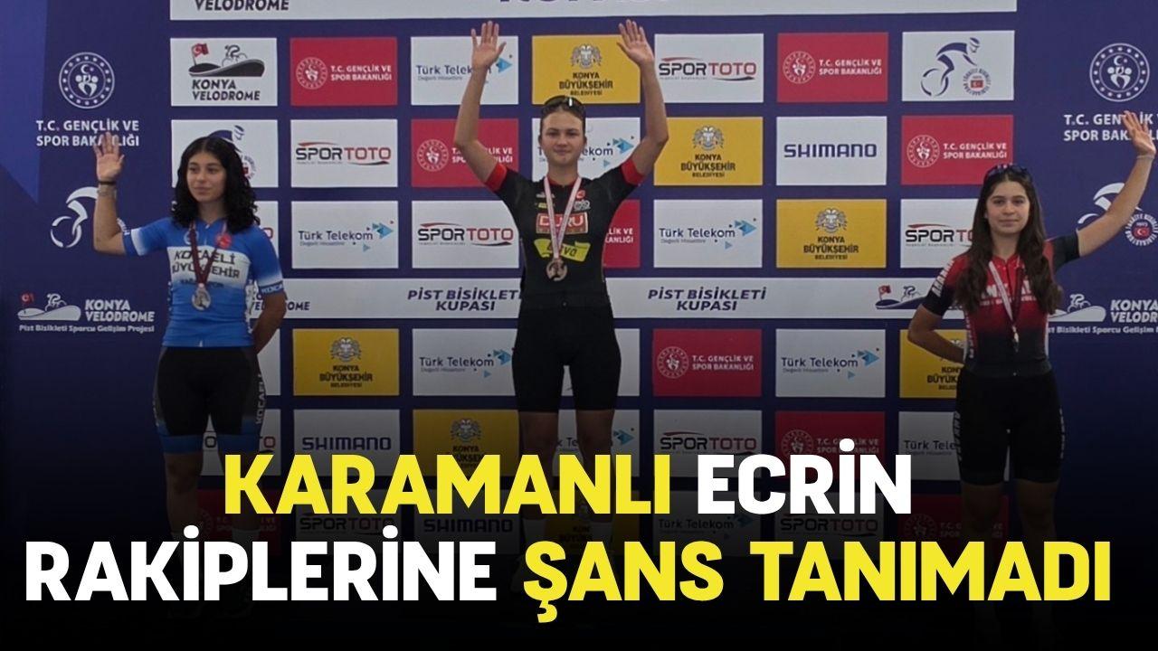 Karamanlı Ecrin rakiplerine şans tanımadı